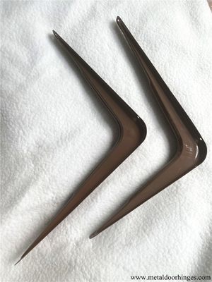 Fabricant Wholesale métal en acier L parenthèse de Brown de 90 degrés de coin de support d'angle