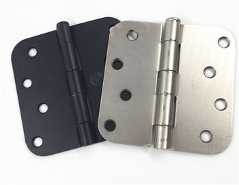 Charnières de porte noires du genre américain en métal, petites charnières carrées faisantes le coin
